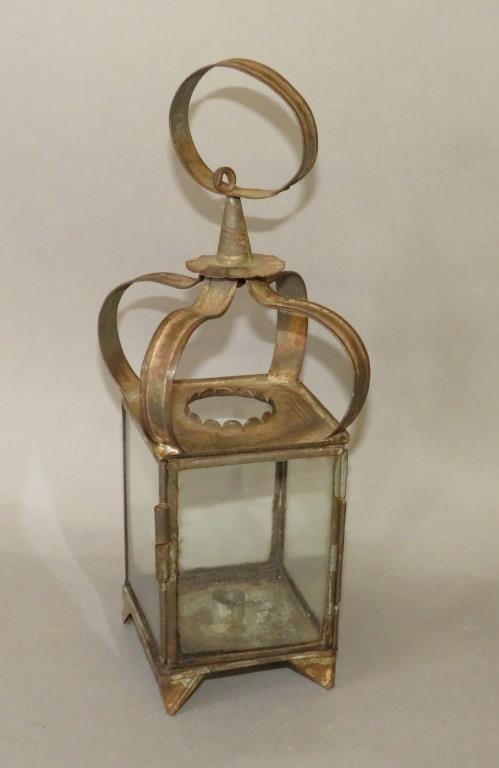 CROWN TOP TIN BOX CANDLE LANTERNca.