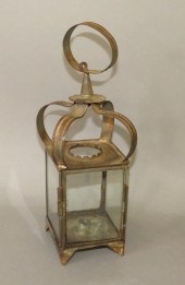 CROWN TOP TIN BOX CANDLE LANTE