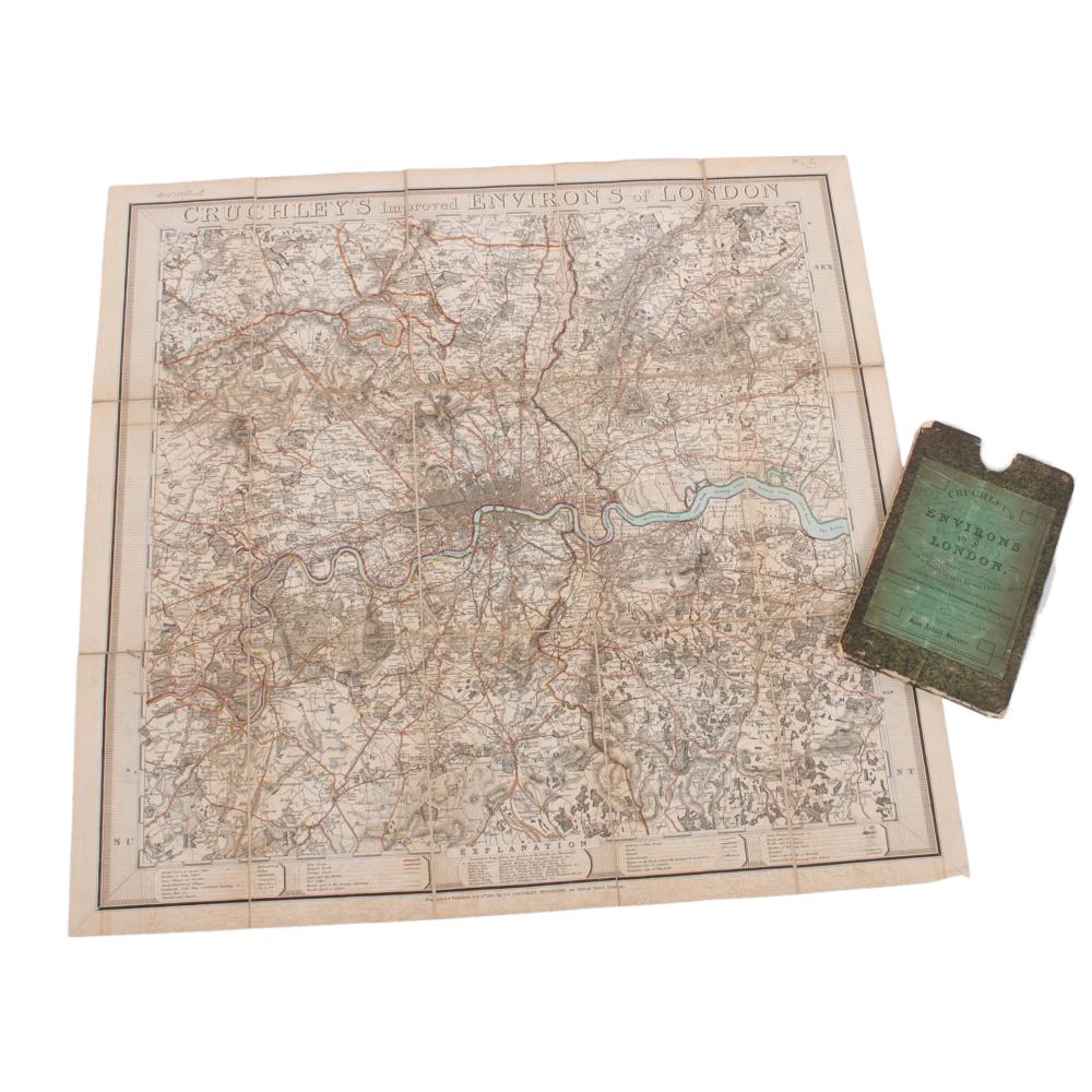 CRUCHLEY'S EVIRONS OF LONDON 1823