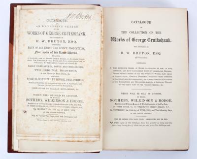 Cruikshank (G) four sale catalogues