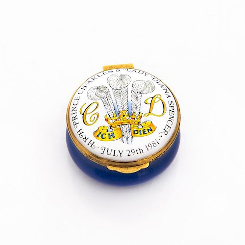 CRUMMLES ENAMEL TRINKET BOX,