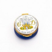 CRUMMLES ENAMEL TRINKET BOX, W