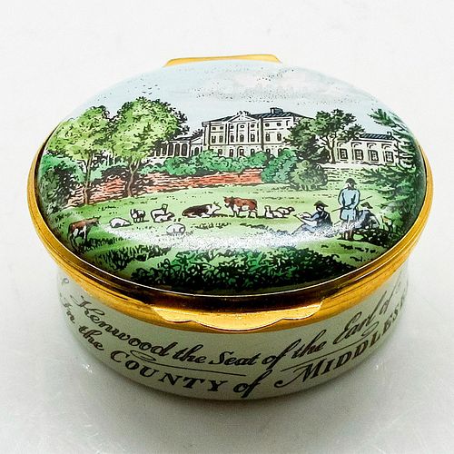 CRUMMLES ENGLISH ENAMEL TRINKET BOX