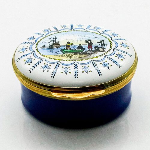 CRUMMLES ENGLISH ENAMEL TRINKET BOX