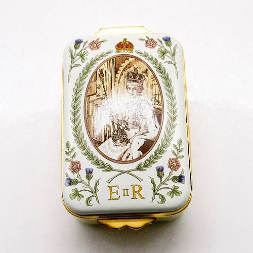CRUMMLES ENGLISH ENAMEL TRINKET BOX