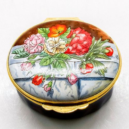 CRUMMLES ENGLISH ENAMEL TRINKET BOX