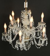 CRYSTAL 10-LIGHT CHANDELIER: C