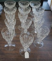CRYSTAL 15-PIECE STEMWARE SETC