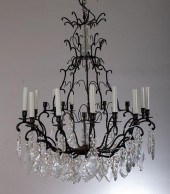 CRYSTAL CHANDELIERMetal chande