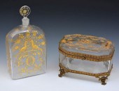 CRYSTAL CUT GLASS DECANTER AND