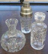 CRYSTAL CYLINDRICAL DECANTER,