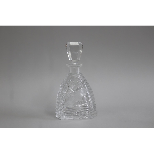 Crystal decanter, approx 22cm H x