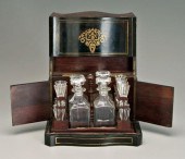 Crystal decanter set: four dec