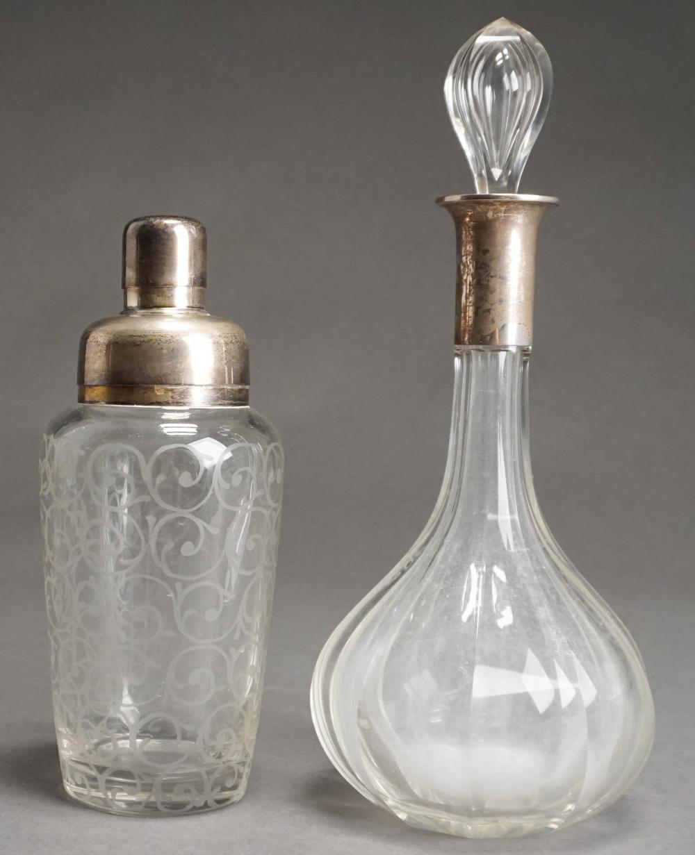 CRYSTAL DECANTER WITH 800-SILVER