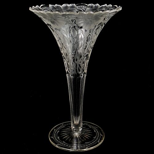 CRYSTAL FLORAL ETCHED