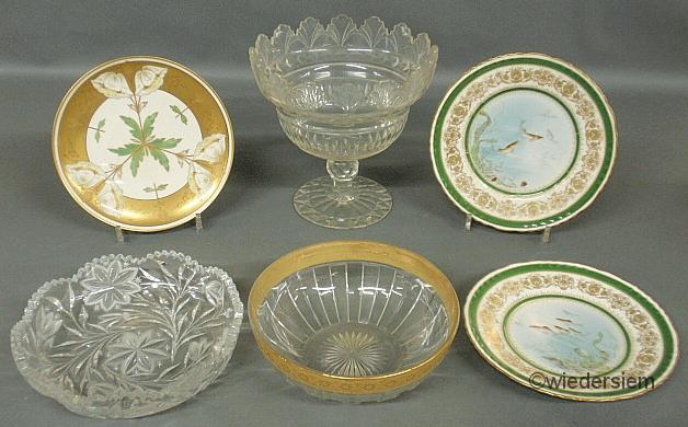 Crystal glass centerpiece bowl