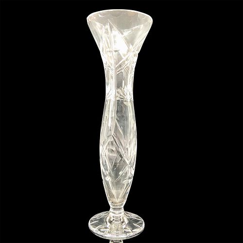 CRYSTAL GLASS VASEA clear crystal