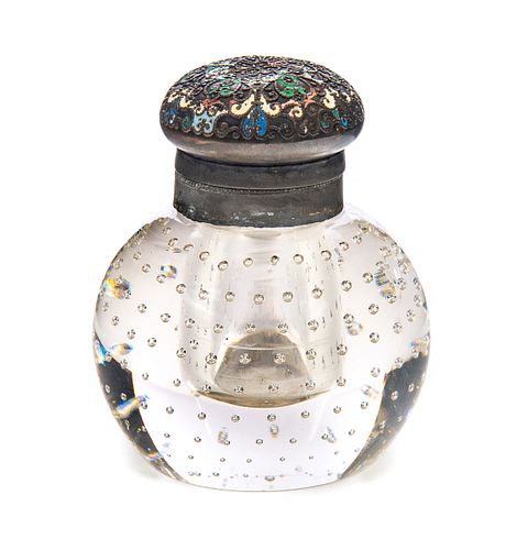 CRYSTAL INKWELL WITH CONTROLLED