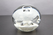 CRYSTAL PAPERWEIGHT, 2.5" DOME