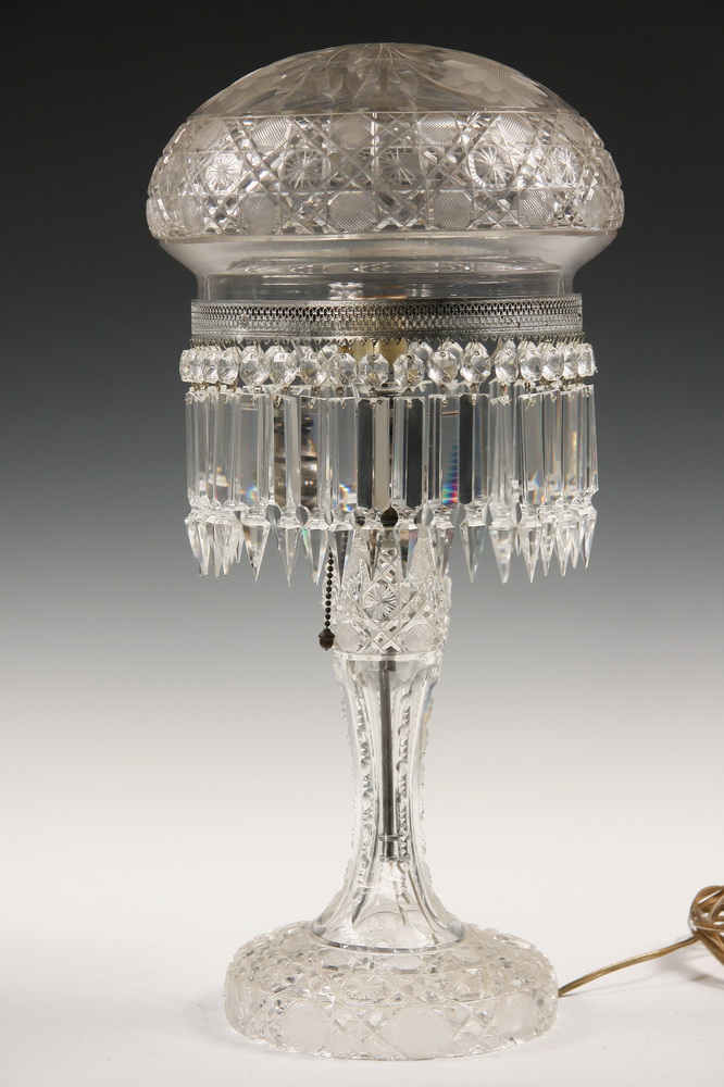 CRYSTAL PIANO LAMP - Cut Crystal