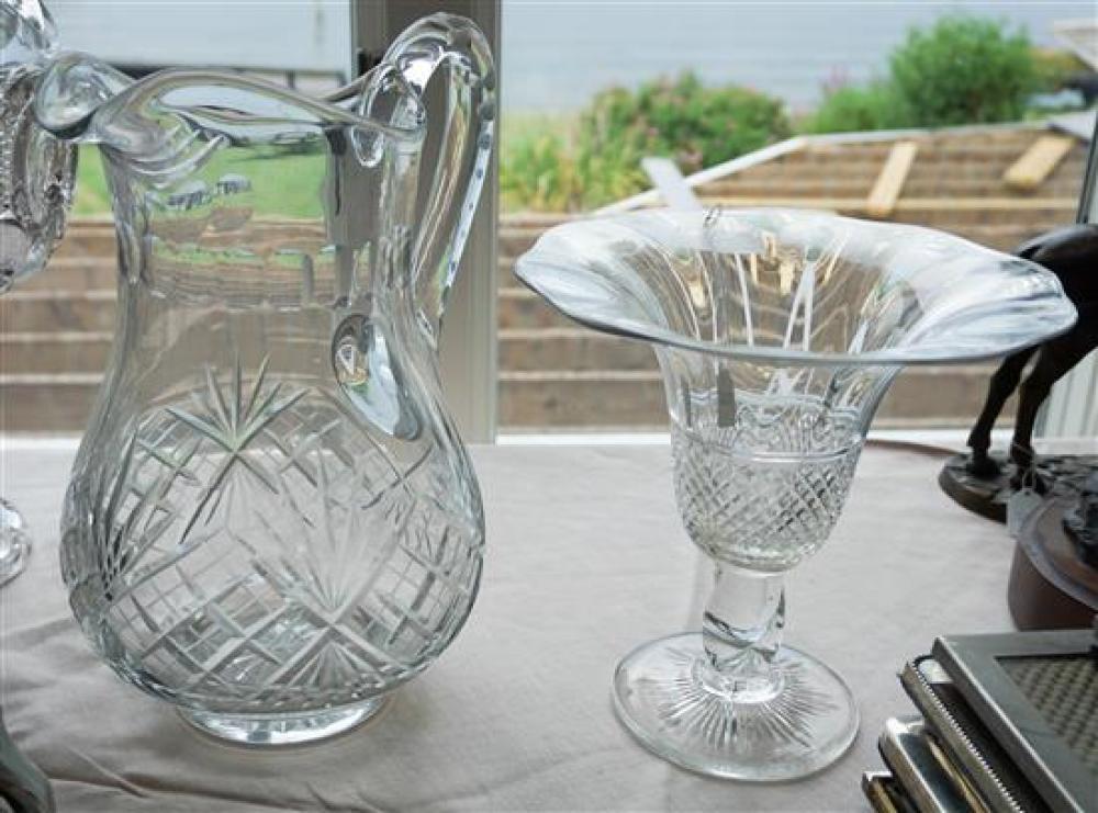 CRYSTAL PITCHER, PEDESTAL
