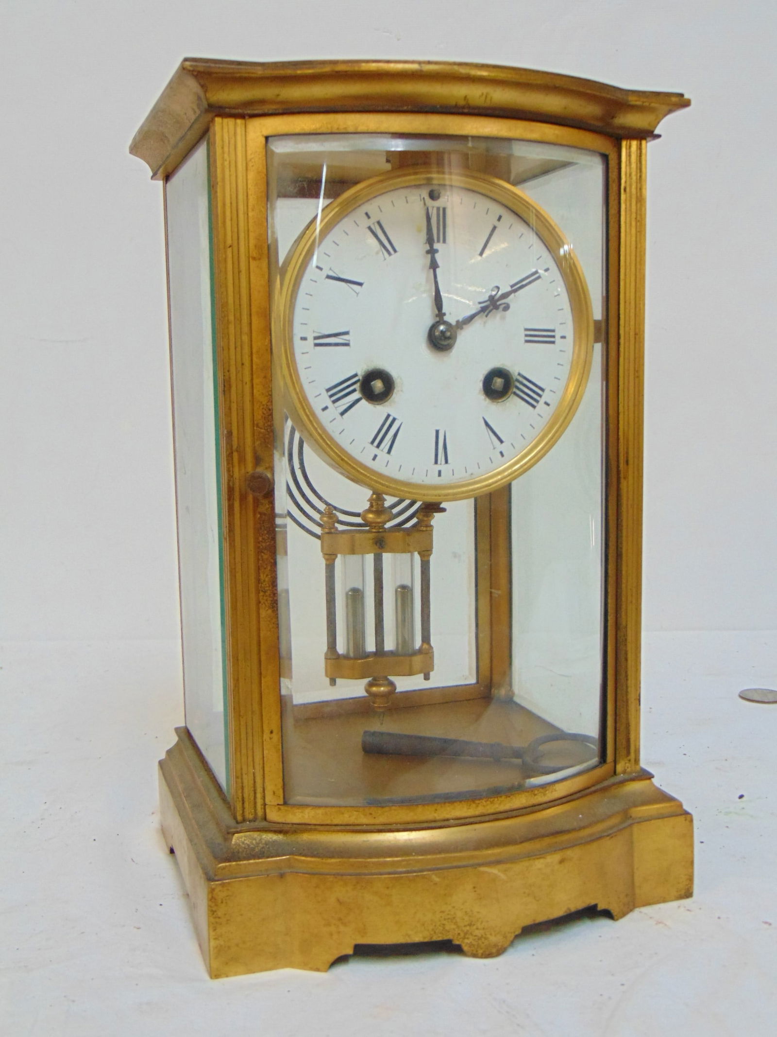 CRYSTAL REGULATOR, BRASS CASE,