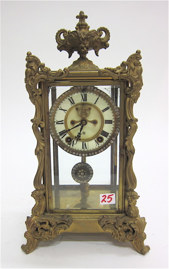 CRYSTAL REGULATOR MANTEL CLOCK