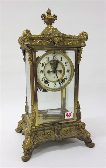 CRYSTAL REGULATOR MANTEL CLOCK