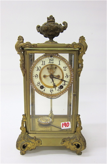 CRYSTAL REGULATOR MANTEL CLOCK