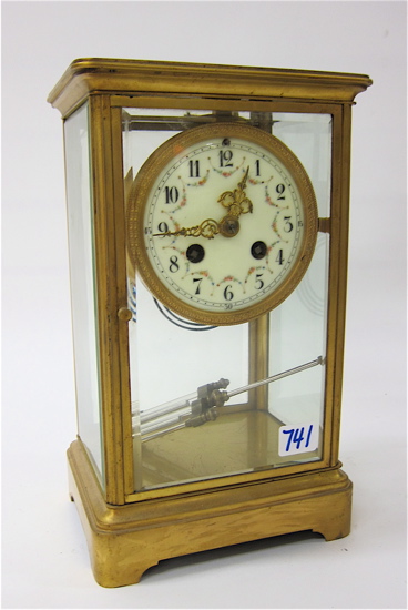 CRYSTAL REGULATOR MANTEL CLOCK