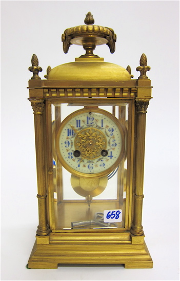 CRYSTAL REGULATOR MANTEL CLOCK