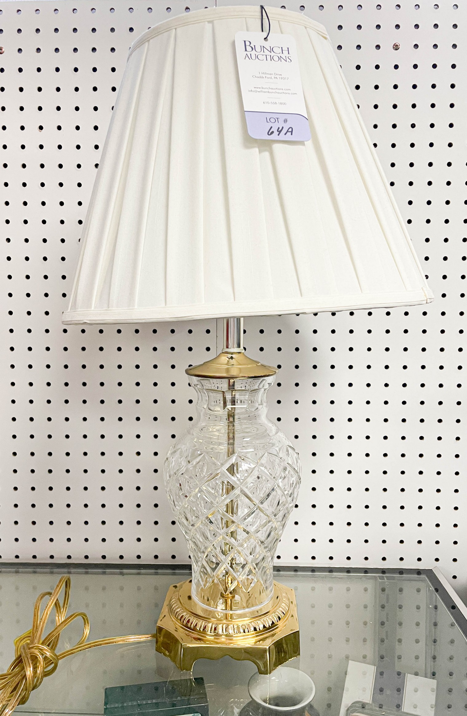 Crystal table lamp, lattice &
