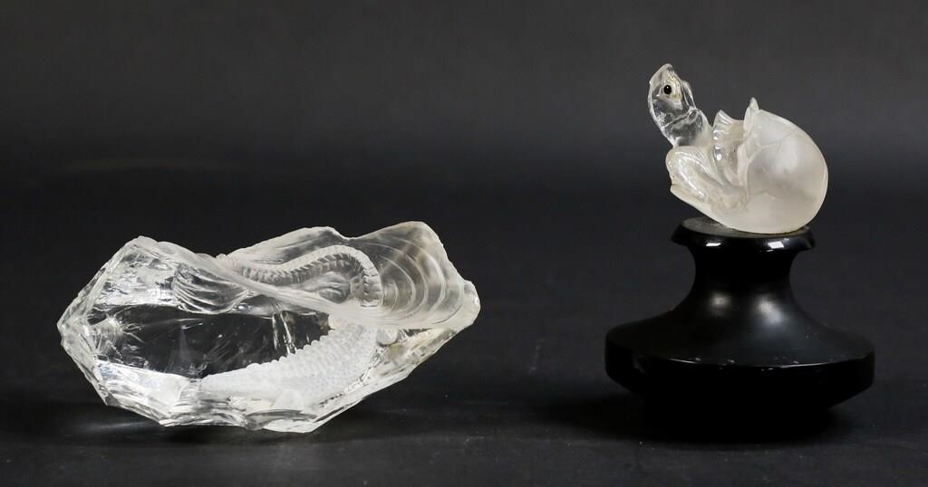 CRYSTAL TURTLE AND ALLIGATORRock