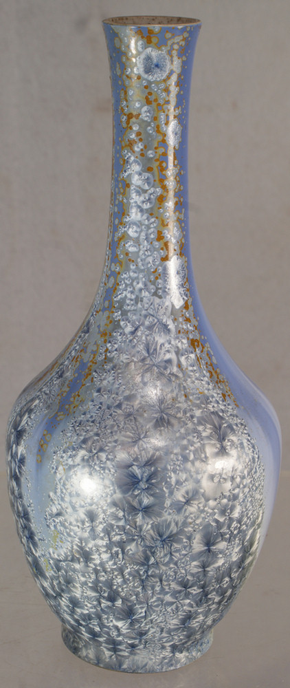 Crystalline glazed porcelain vase