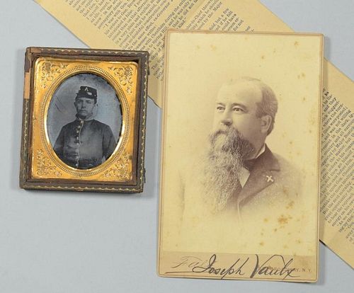 CSA AMBROTYPE, SIGNED VAULX