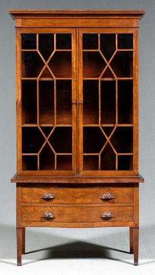 Cuban mahogany china cabinet,