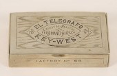 Cuban silver cigar match box;
