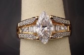 CUBIC ZIRCONIA AND FOURTEEN KA