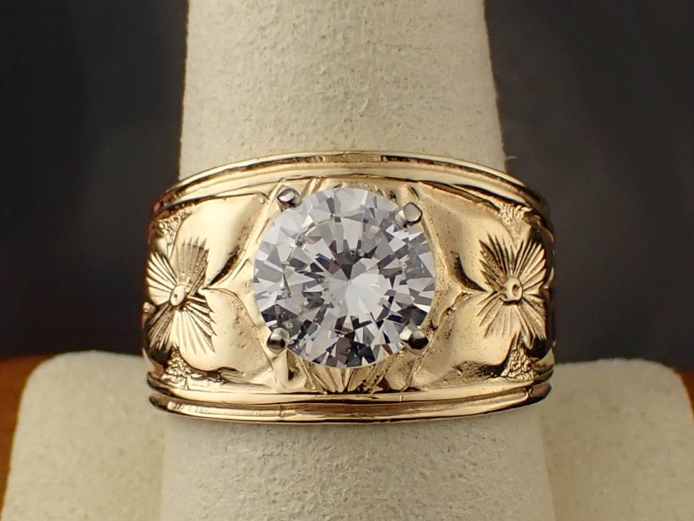 CUBIC ZIRCONIA AND FOURTEEN KARAT