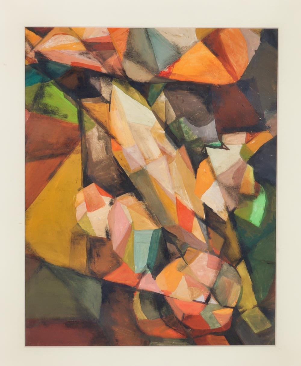 CUBIST ABSTRACT MODERNIST OIL