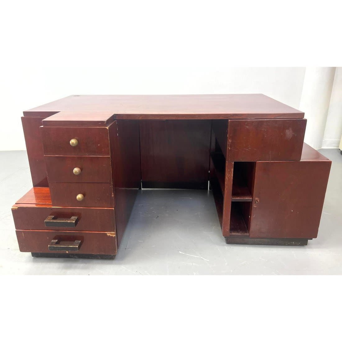 Cubist Art Deco Desk. France. c.