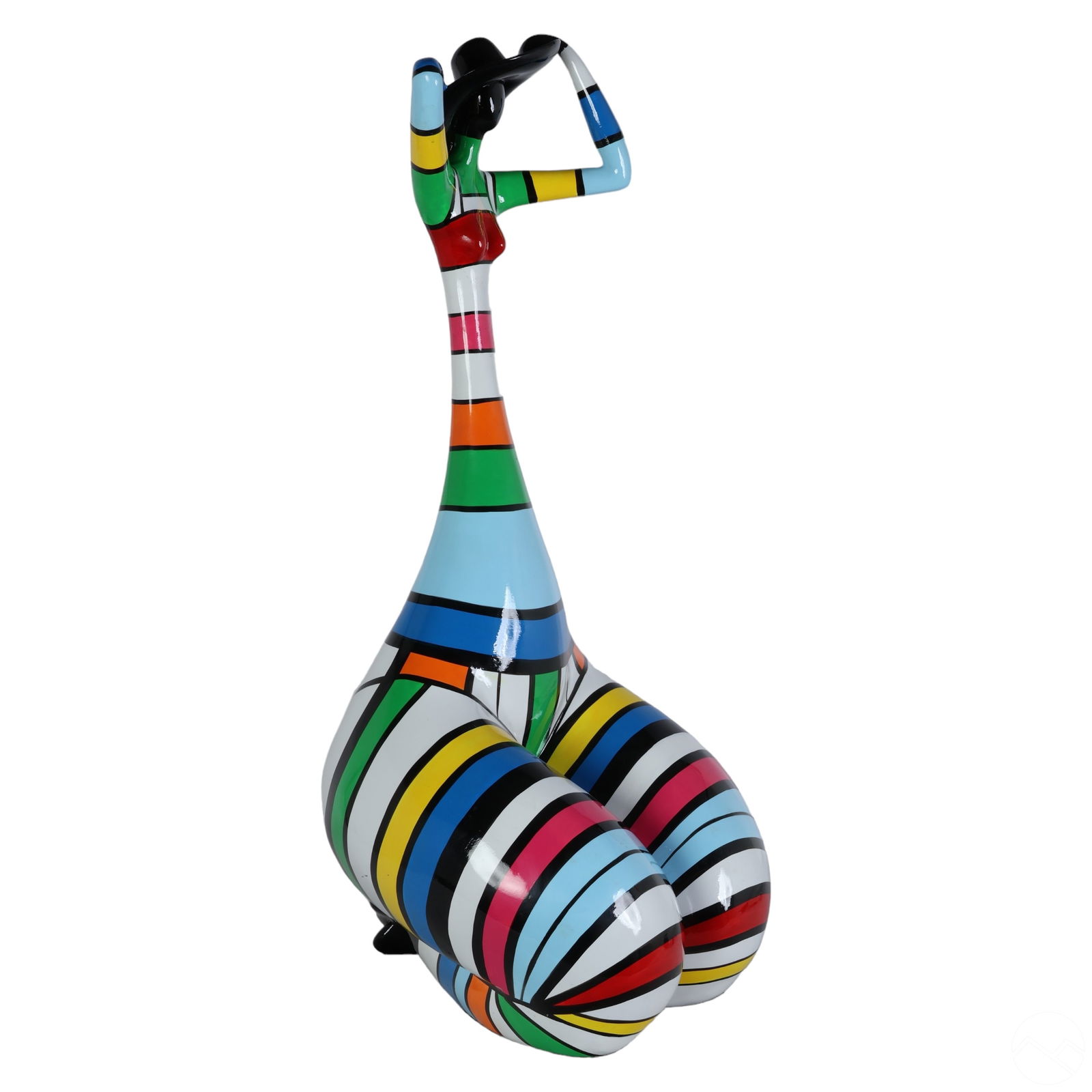 CUBIST COLORFUL POP ART FIGURAL