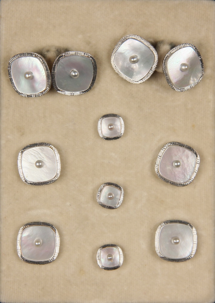 CUFFLINKS - Nine Piece 14K White