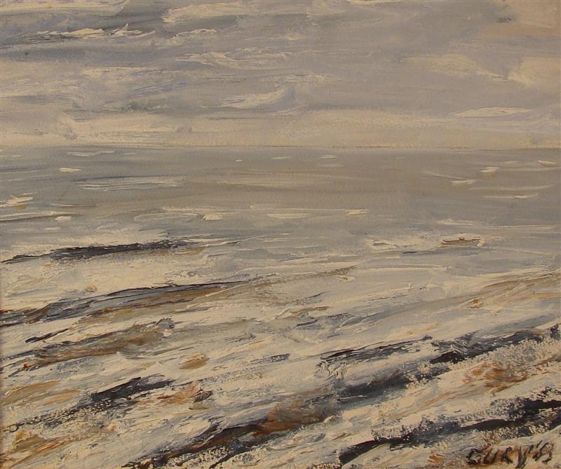 CUKY SEASCAPE Oil on paper: 10