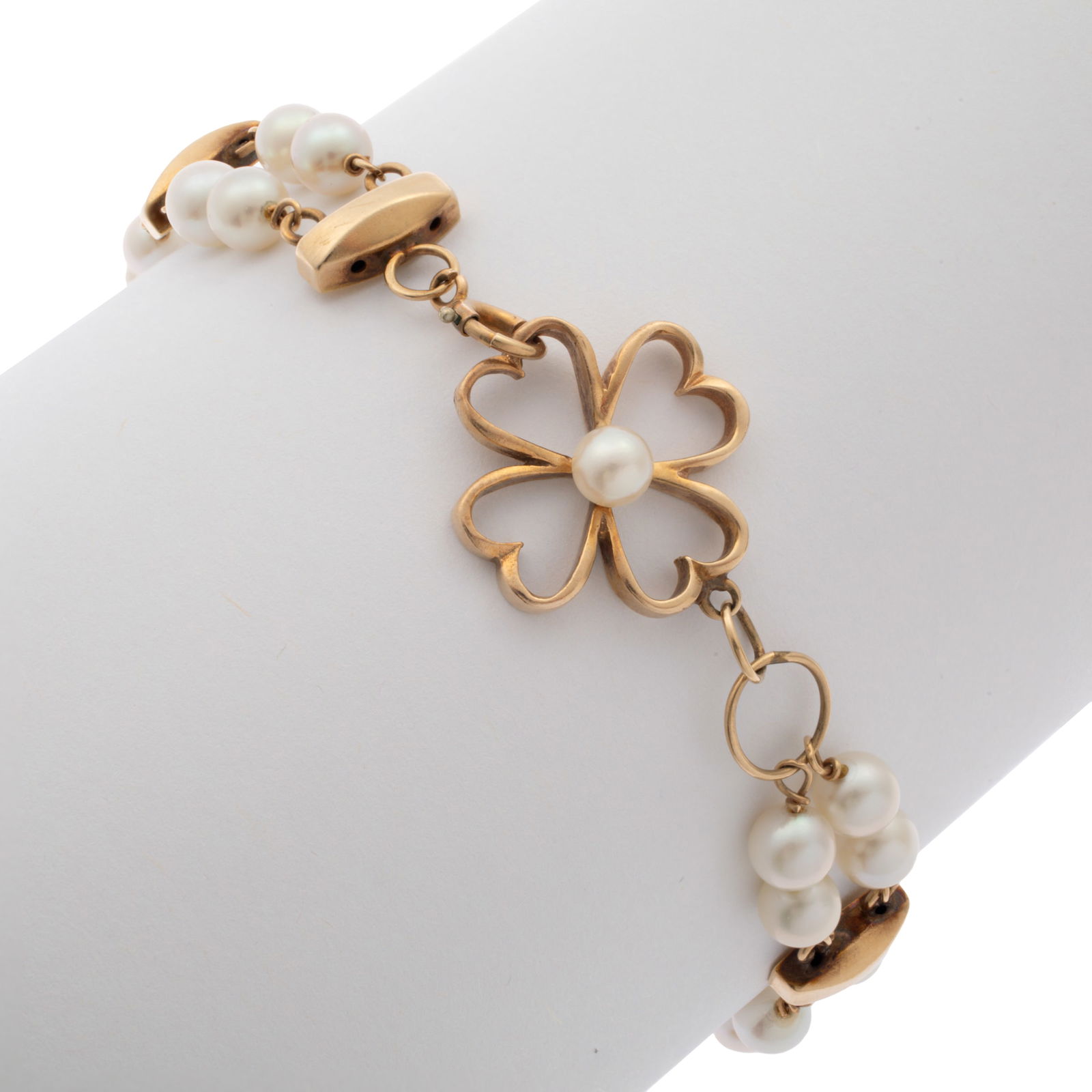 CULTURED PEARL, 14K YELLOW GOLD