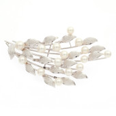 CULTURED PEARL, SILVER SPRAY B