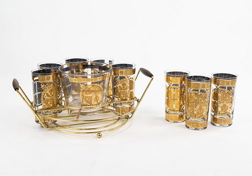 CULVER CORONET 22K GOLD HIGHBALL