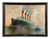 CUNARD LINE TIN STEAM SHIP FRA