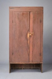 CUPBOARD IN DRY RED PAINTFrom