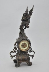 Cupid and Psyche Bronze Clock